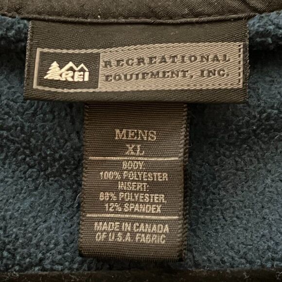 REI Polartec Classic Fleece Full Zip Sweater Mens Extra Large - Picture 6 of 13